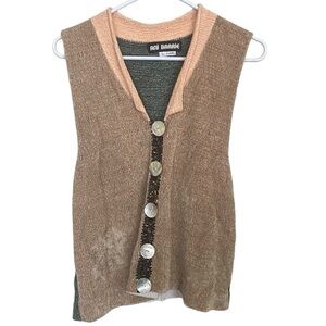 VINTAGE‎ Ani Barrí hand loomed sweater vest sz L